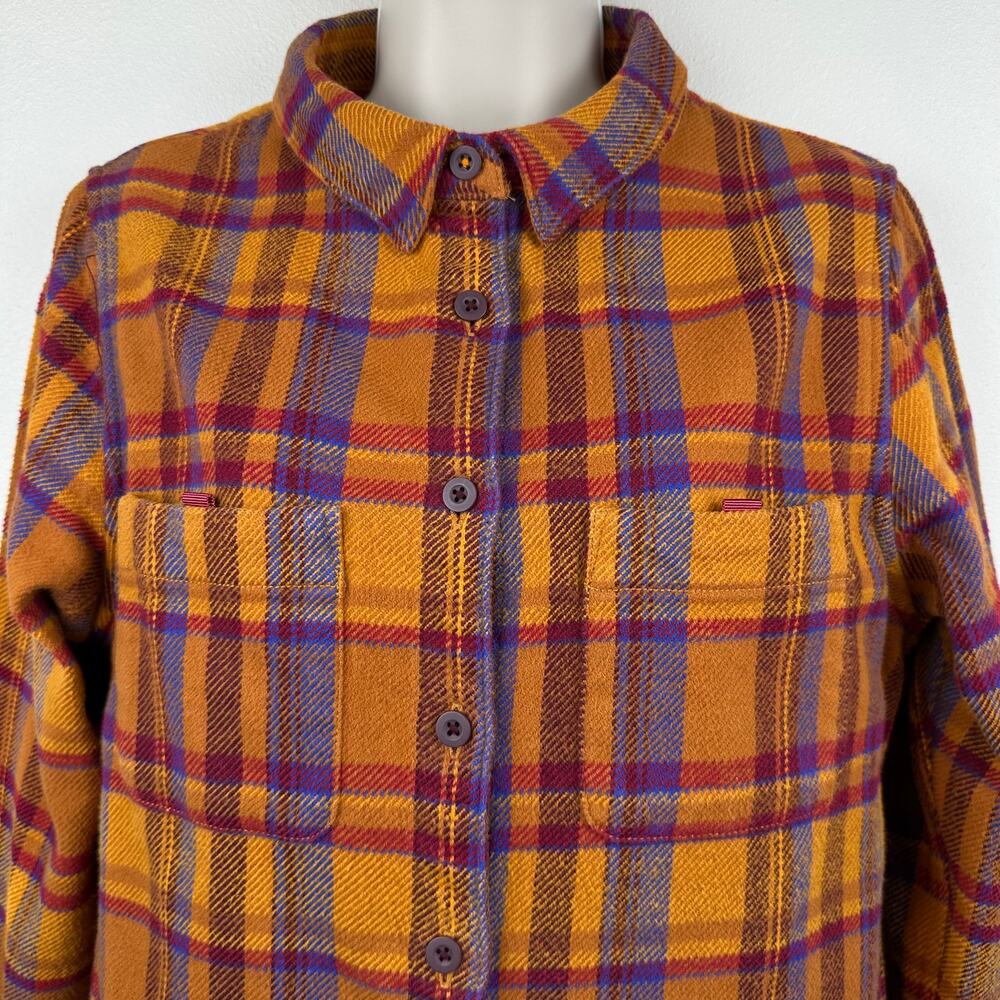 Cotopaxi Women's Mero Organic Flannel Shirt Heavyweight in Mystic Plaid Small - Picture 5 of 14